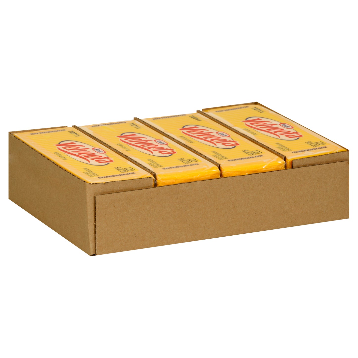 VELVEETA Sliced Cheese (120 Slices) 5 lb. 4 Per Case