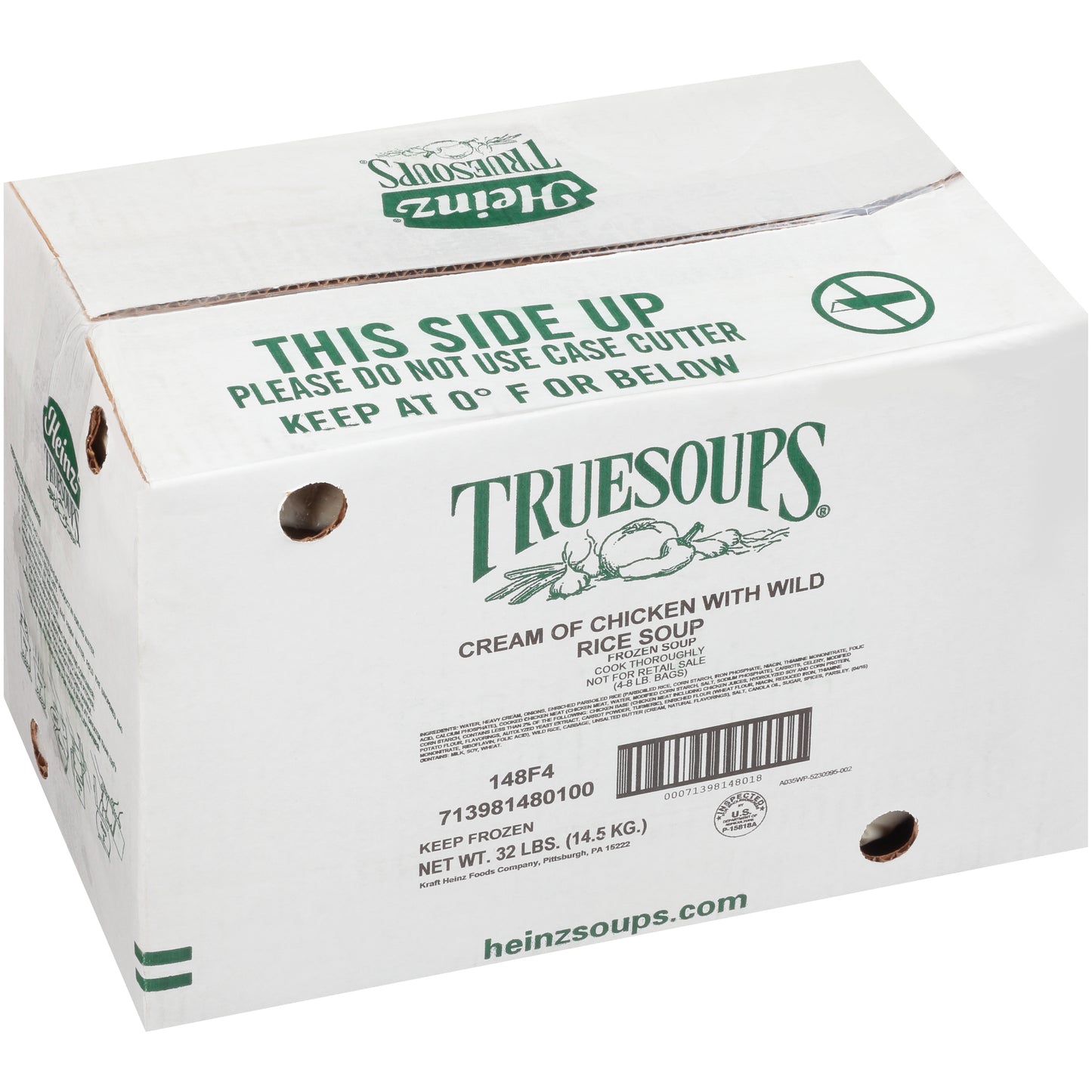 HEINZ TRUESOUPS Cream of Chicken Soup with Wild Rice 8 lb. Bag 4 Per Case