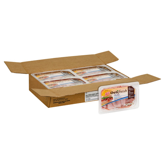 Oscar Mayer Deli Meat Shaved Honey Ham, 9 Ounce Size - 8 Per Case.