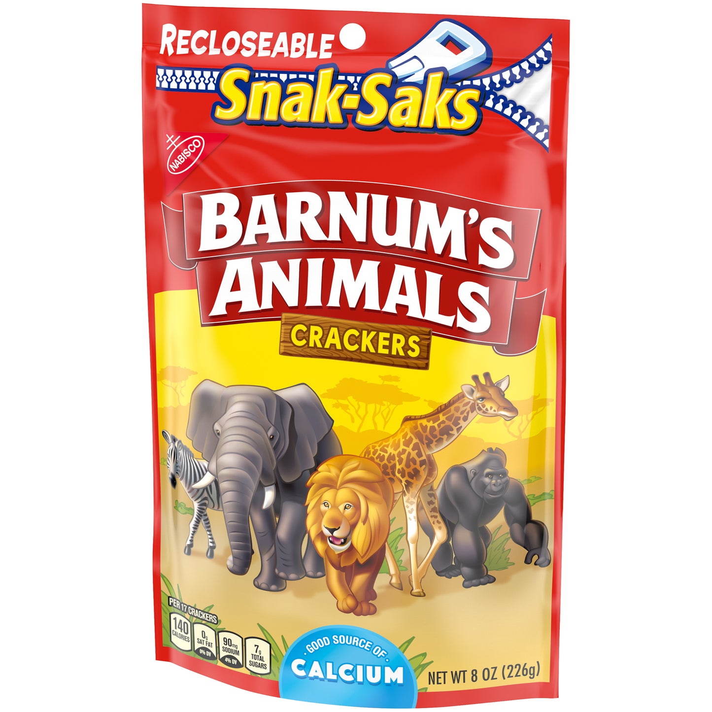 Barnums Lunchbox Crackers Snak Saks Z 8 Ounce Size - 12 Per Case.