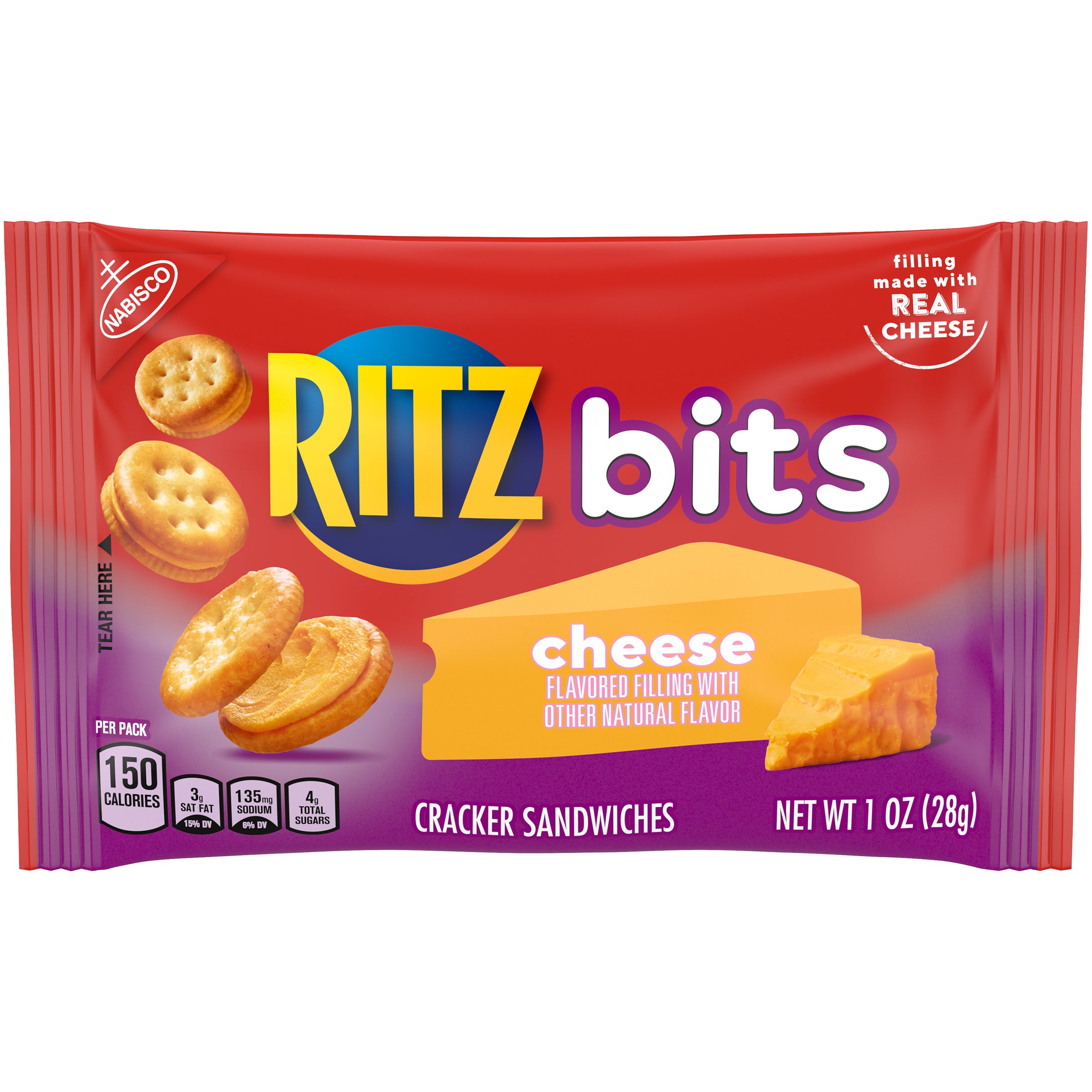 Rits Bits Cheese Multi 1 Ounce Size - 48 Per Case.