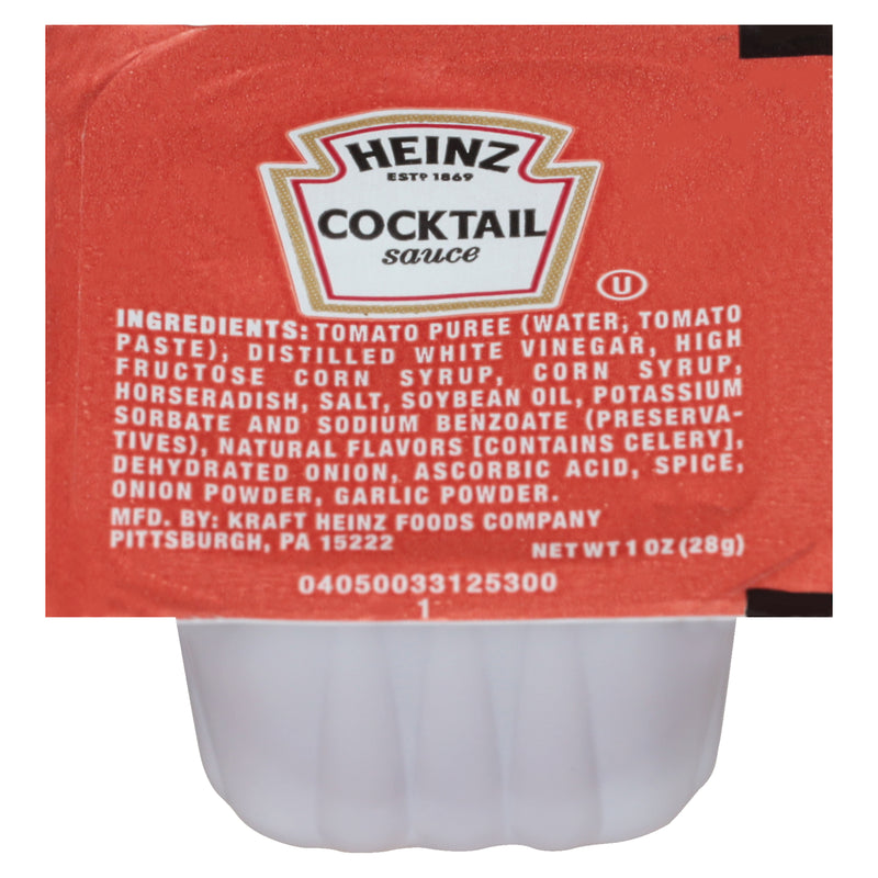 HEINZ Single Serve Cocktail Sauce 1 Ounce Cups 100 Per Case