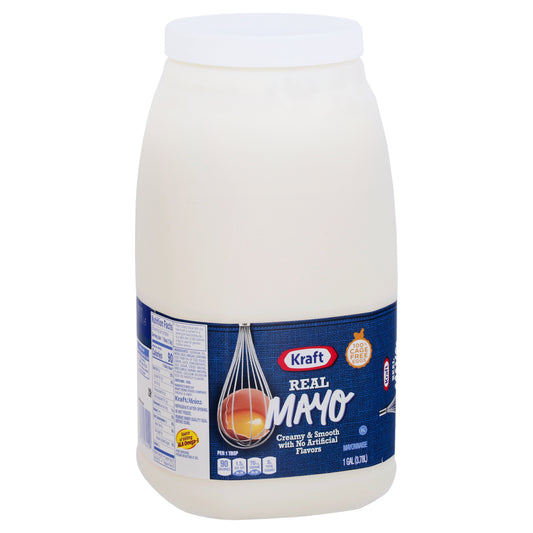 Kraft Real Mayo Creamy & Smooth Mayonnaise 4/Case, 1 gal Jugs