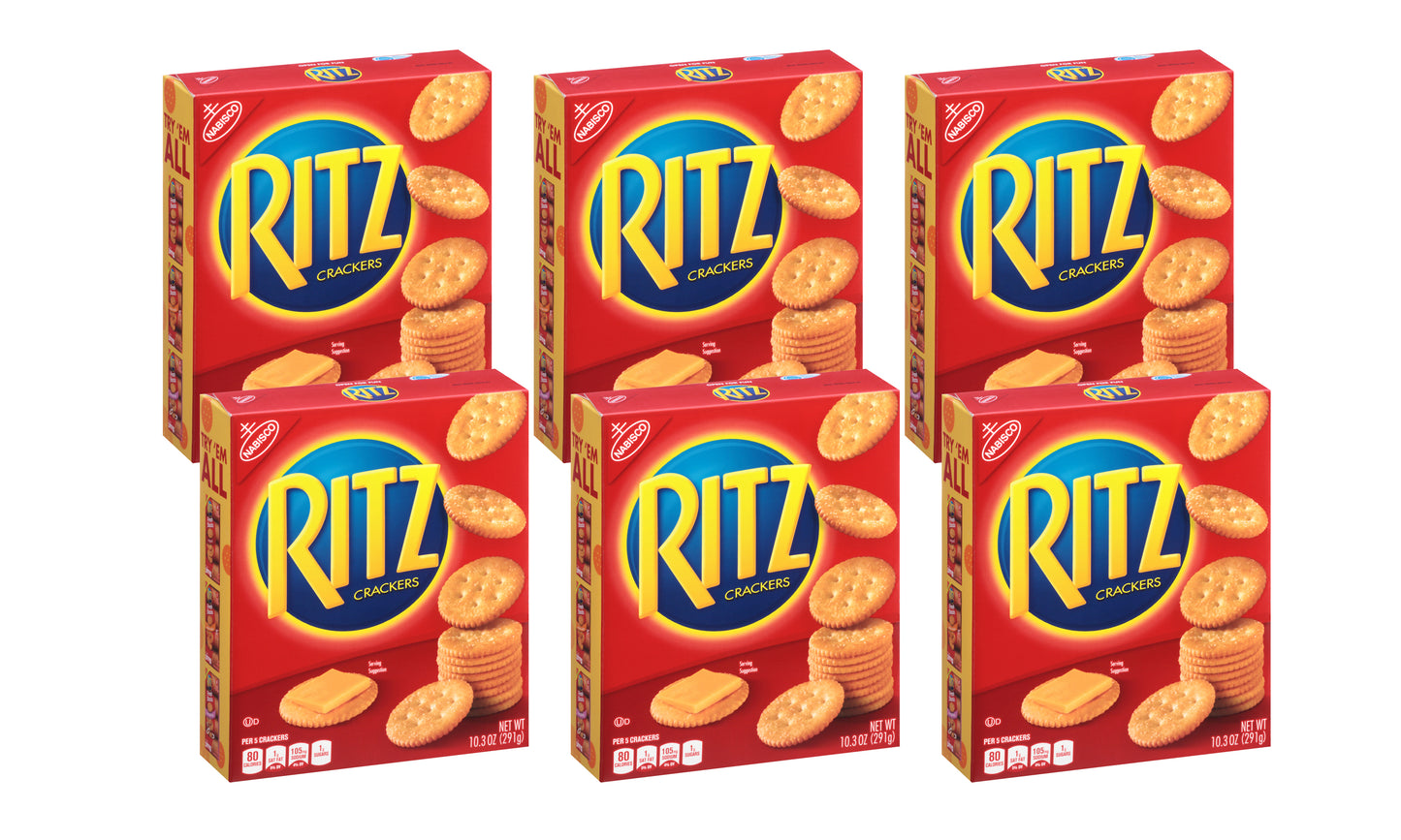 Ritz Crackers Original 10.3 Ounce Size - 6 Per Case.