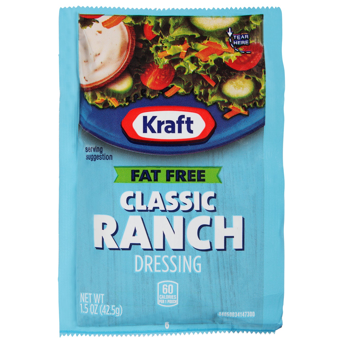 Kraft Ranch Fat Free Dressing 60 Casepack 1.5 Ounce Packets