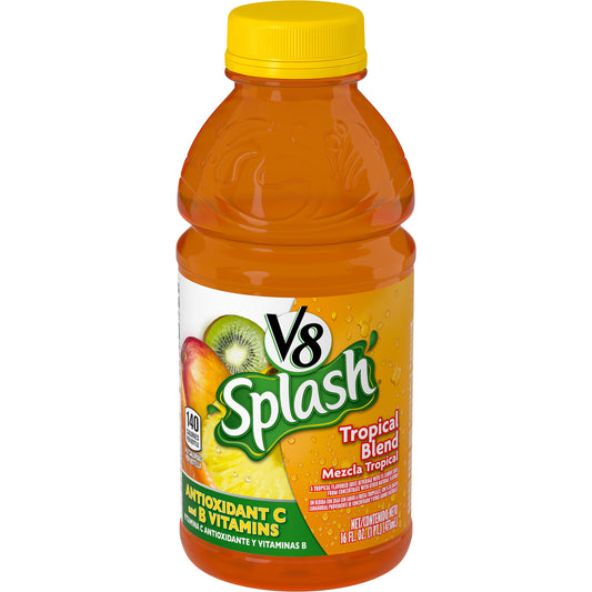 V8 V8 Splash Tropical Blend 16 Fluid Ounce - 12 Per Case.