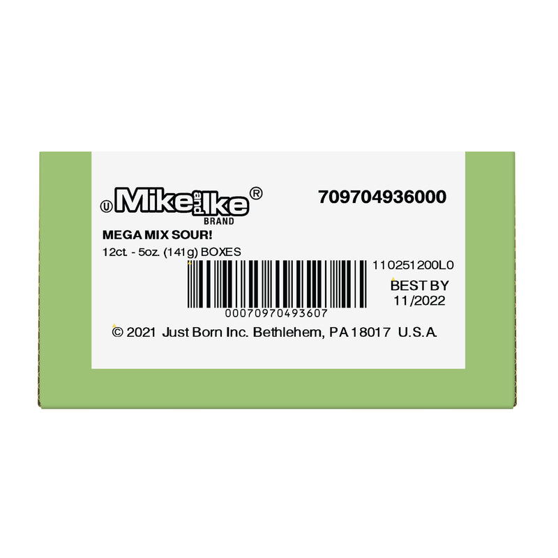Mike And Ike® Mega Mix SourPdq 5 Ounce Size - 12 Per Case.