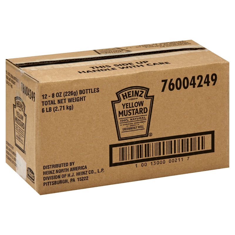 Heinz Yellow Mustard, 8 Ounce Size - 12 Per Case.