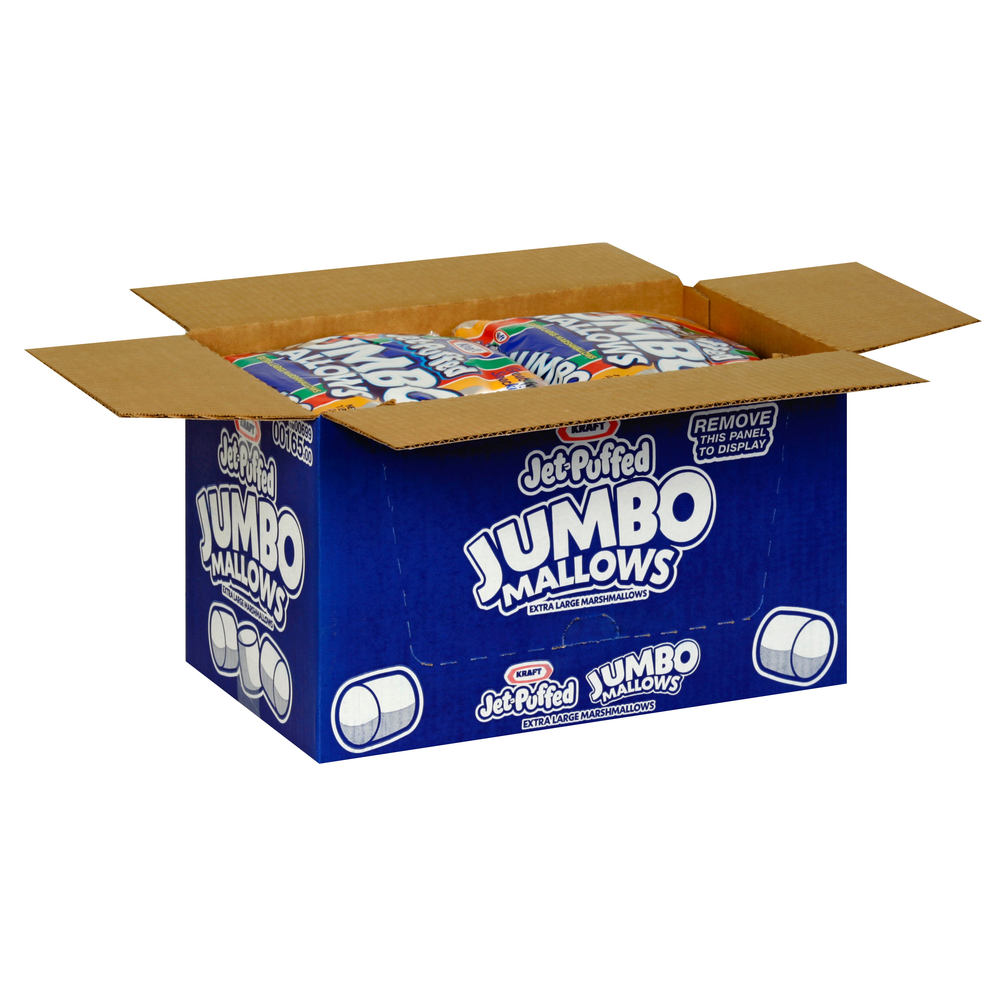 Kraft Jumbo Snack Marshmallow Jumbo, 1.5 Pound Each - 8 Per Case.