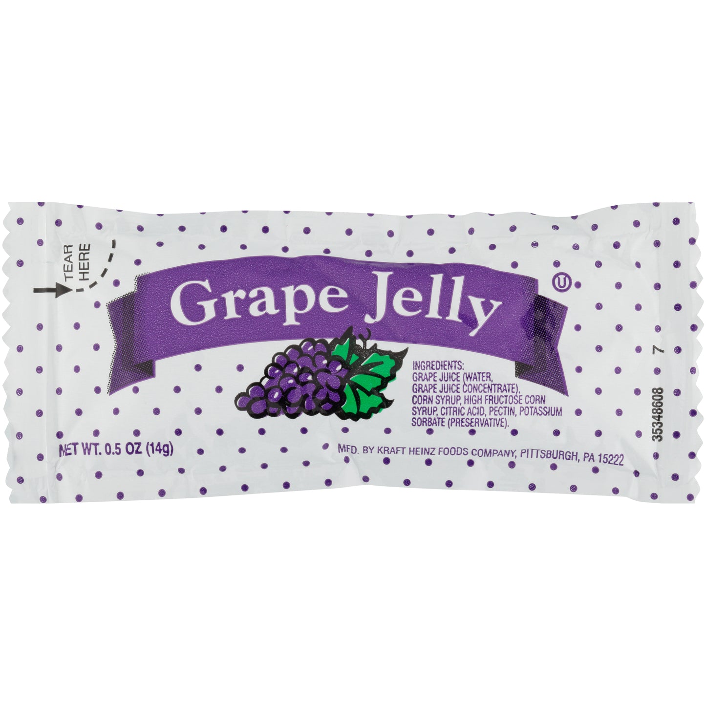 PPI Single Serve Grape Jelly 0.5 Ounce Packets 200 Per Case