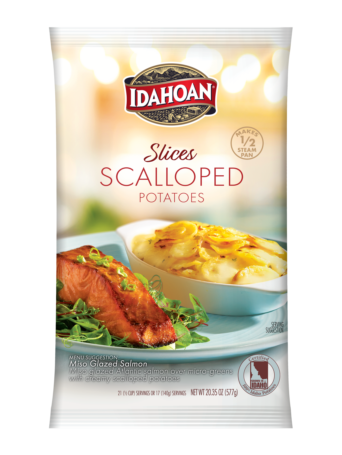 Idahoan® Slices Scalloped Potatoes Hs 20.35 Ounce Size - 12 Per Case.