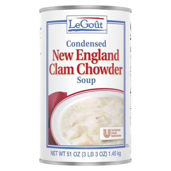 Legout Soups Ne Clam Chow 51 Ounce Size - 12 Per Case.