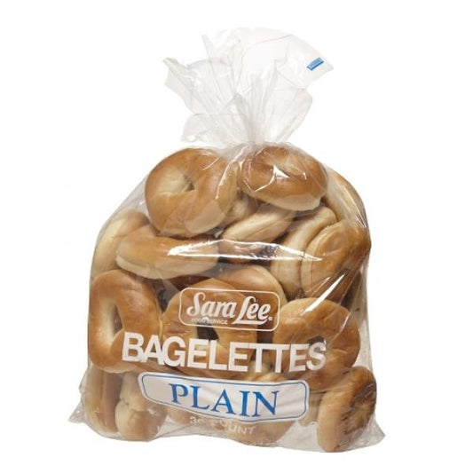 Sara Lee Bagel Plain T&s Sliced18 Count Packs - 8 Per Case.