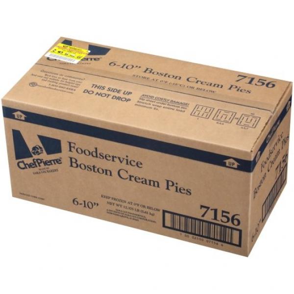 Chef Pierre Pie Boston Creme Pre Baked 10" 2.062 Pound Each - 6 Per Case.