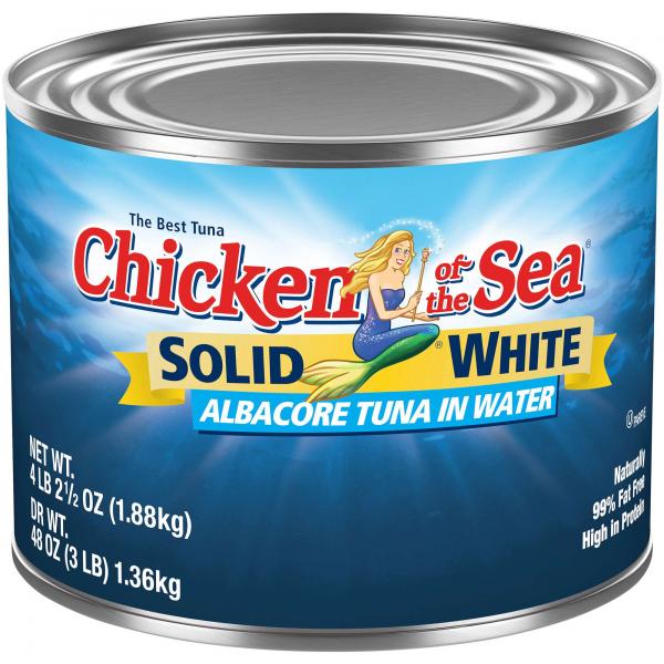 Chicken Of The Sea Solid Albacore Tuna In Water 66.5 Ounce Size - 6 Per Case.