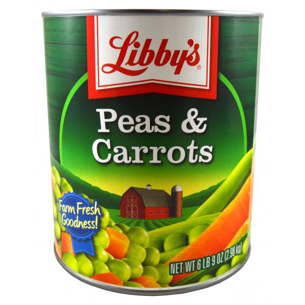 Vegetable Libby Peas Carrot 105 Ounce Size - 6 Per Case.