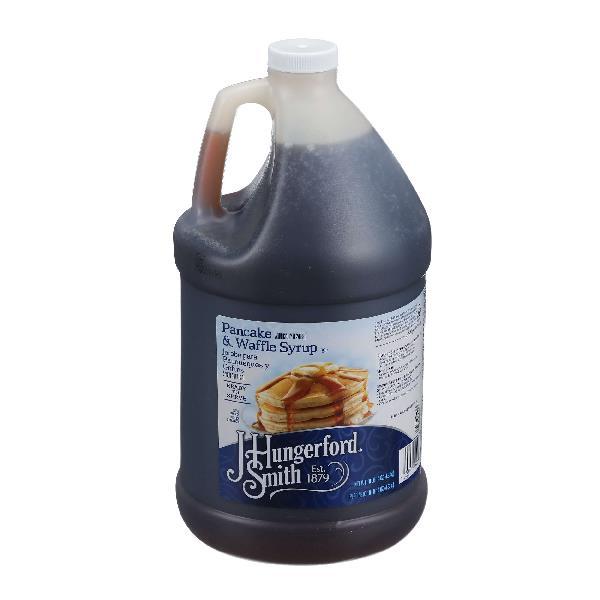 J Hungerford Smith Pancake & Waffle Syrup Gal Jugs 1 Gallon - 4 Per Case.