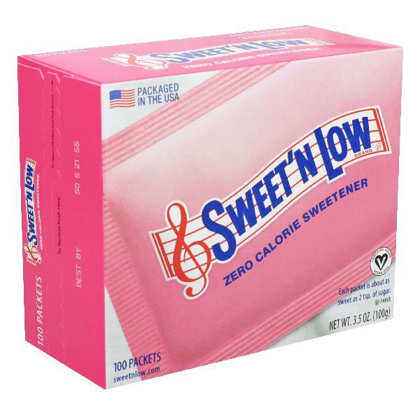 Sweet'n Low Pack 100 Count Packs - 2.63 Pound Per Case.