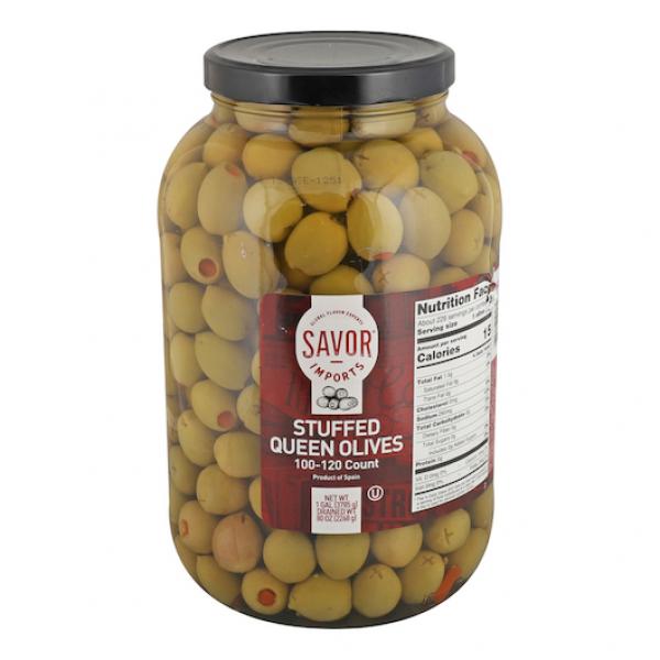 Stuffed Olives Queen 1 Gallon - 4 Per Case.