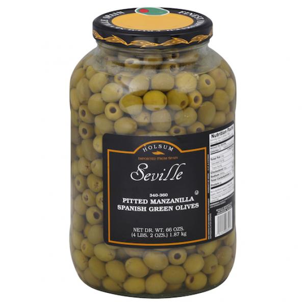 Savor Imports Pitted Manzanilla Olives Per Ga 1 Gallon - 4 Per Case.