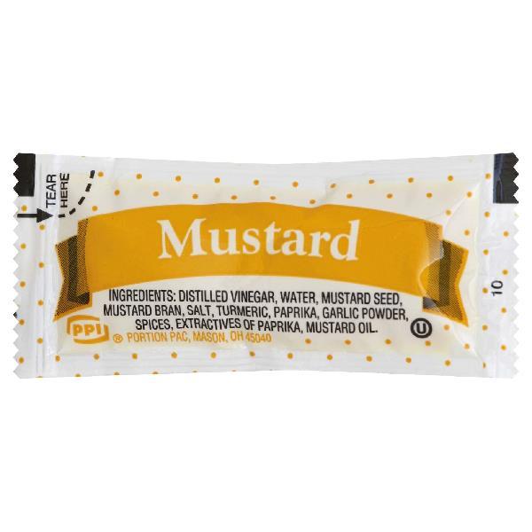 PPI Single Serve Mustard 5.5 Gram Packets(500)