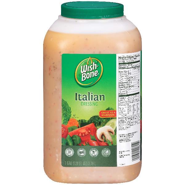 Wishbone Italian Dressing 128 Ounce Size - 4 Per Case.