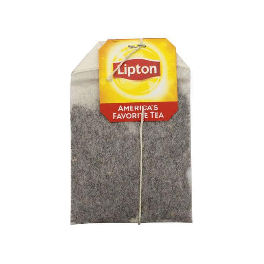 Lipton Black Tea Individually Wrapped Cup Bags 100 Count Packs - 10 Per Case.