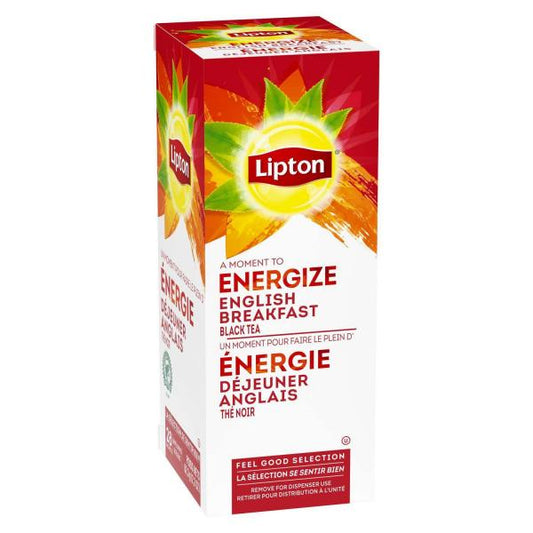 Lipton Tea English Breakfast Individually Wrapped 28 Count Packs - 6 Per Case.