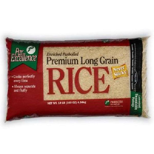 Parexcellence Rice Parboiled Bags, 10 Pounds, 6 Per Case