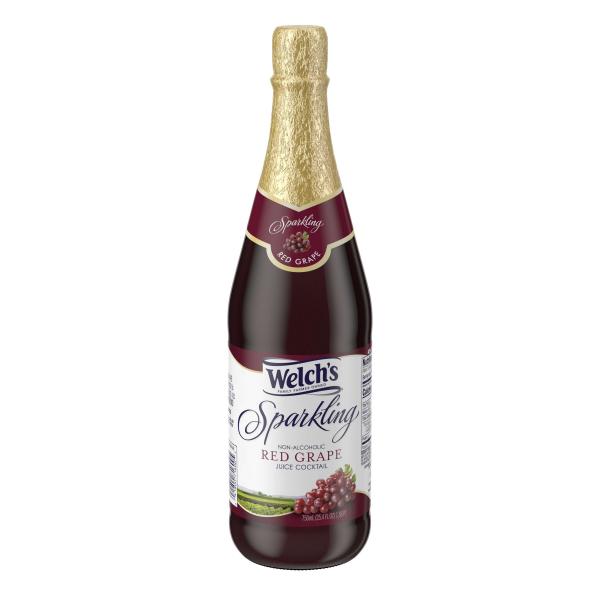 Welch's Sparkling Juice Cocktail Red Grape 25.4 Fluid Ounce - 12 Per Case.