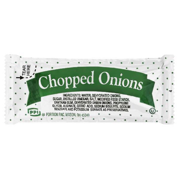 Portion Pac Single Serve Chopped Onion 9 Gram Packets 200 Per Case