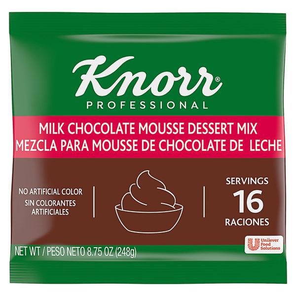 Knorr Soup Base Milk Chocolate Mousse 8.75 Ounce Size - 10 Per Case.