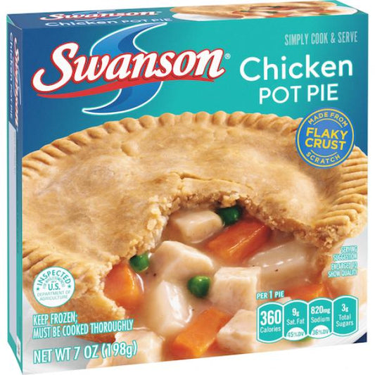 Swanson Chicken Pot Pie 7 Ounce Size - 24 Per Case.