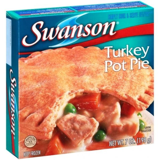 Swanson Turkey Pot Pie 7 Ounce Size - 24 Per Case.