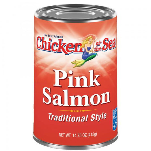 Chicken Of The Sea Pink Salmon 14.75 Ounce Size - 12 Per Case.