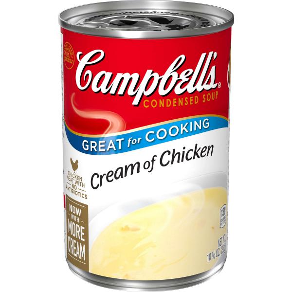 Campbell's Condensed Soup Red & White Cream Of Chicken Soup 10.5 Ounce Size - 48 Per Case.