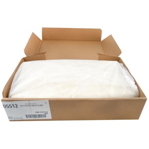 Pillsbury Best™ Frozen Puff Pastry Trifolddough Slabs 30 Pound Each - 1 Per Case.