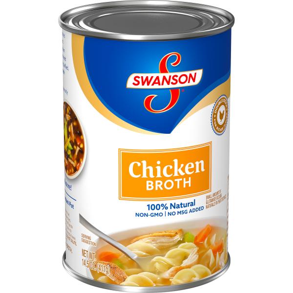 Swanson Soup Chicken Broth 14.5 Ounce Size - 24 Per Case.