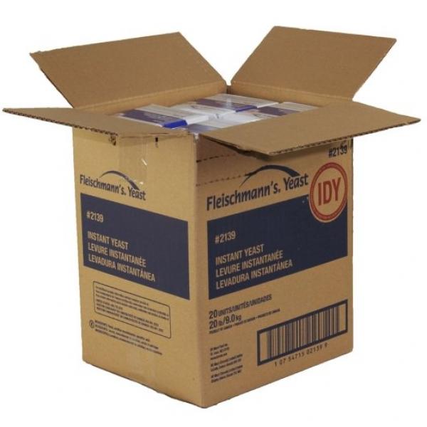 Yeast Fleischmann Dry Instant Vacuum 1 Pound Each - 20 Per Case.