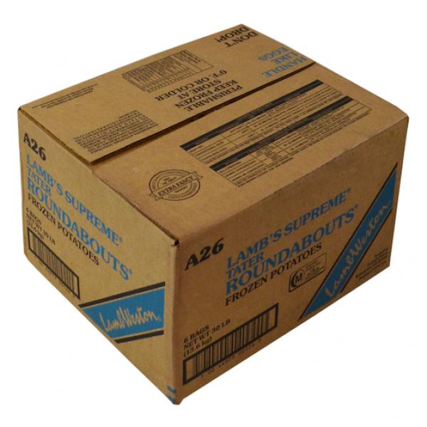 Tater Roundabouts® Frozen Potatoes 5 Pound Each - 6 Per Case.