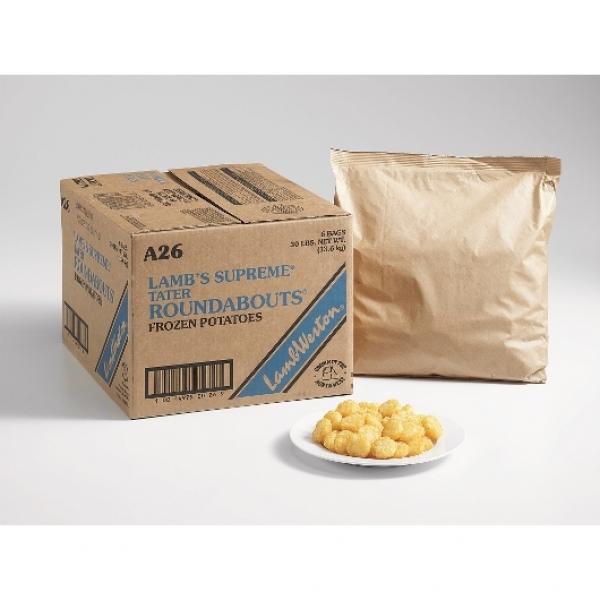 Tater Roundabouts® Frozen Potatoes 5 Pound Each - 6 Per Case.