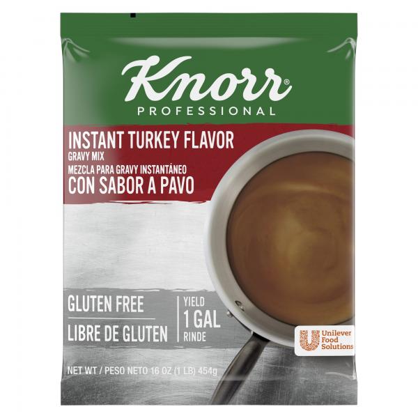 Knorr Classic Sauces Gravies Classic Turkey Flavor Gravy Mix 1 Pound Each - 6 Per Case.