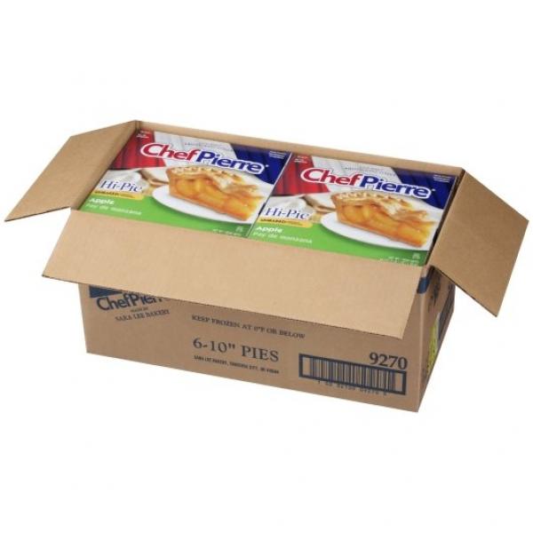 Chef Pierre Hi Pie Unbaked 10" Apple Pie 49 Ounce Size - 6 Per Case.