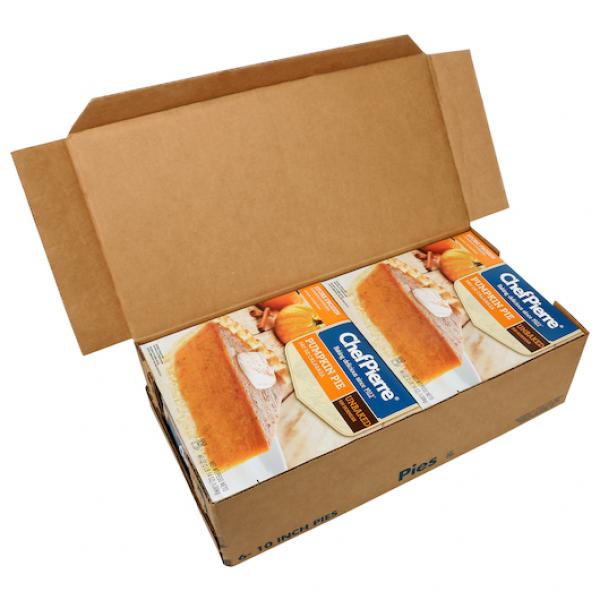 Chef Pierre Pie Pumpkin Unbaked 10" 2.875 Pound Each - 6 Per Case.
