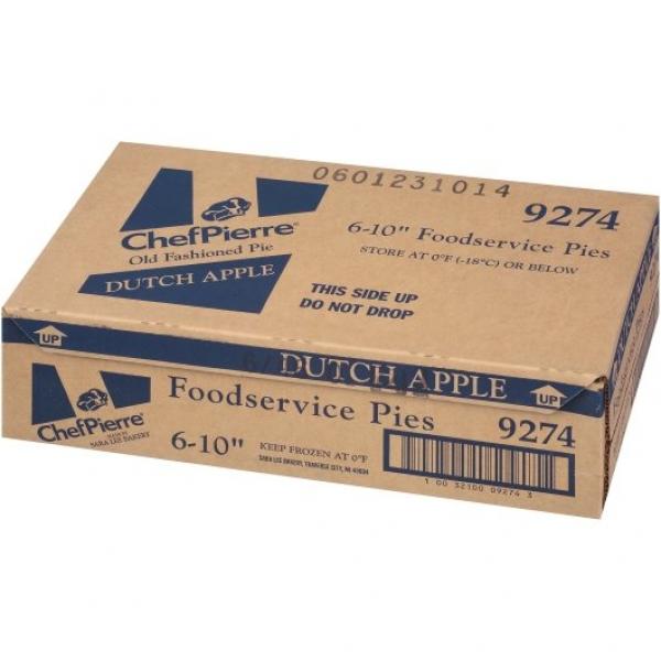 Chef Pierre Pie Dutch Apple Unbaked 10" 46 Ounce Size - 6 Per Case.