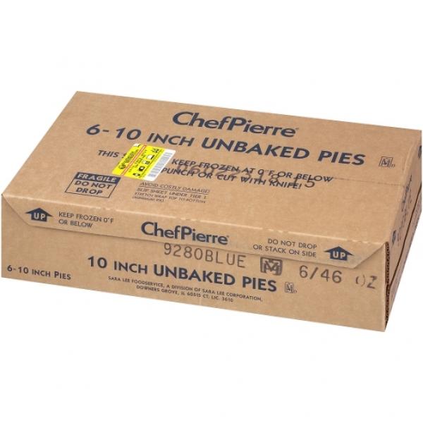 Chef Pierre Pie Blueberry Unbaked 10" 46 Ounce Size - 6 Per Case.