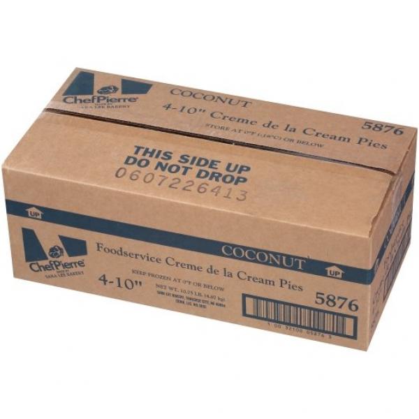 Chef Pierre Pie Coconut Creme 10" 43 Ounce Size - 4 Per Case.