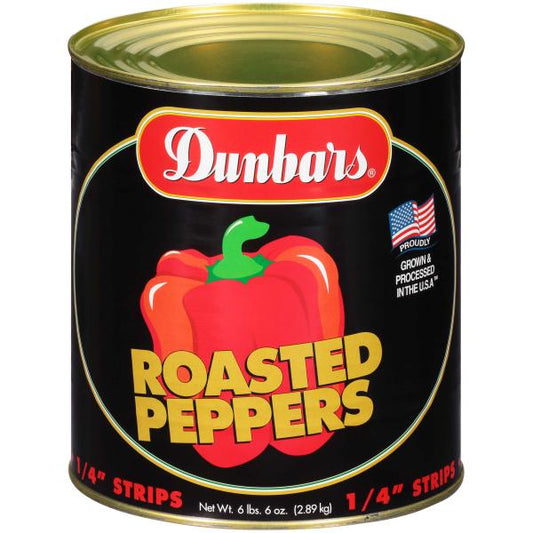 Roasted Strip 4" Dunbar Label 102 Ounce Size - 6 Per Case.