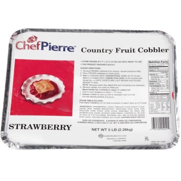 Chef Pierre Cobbler Country Strawberry Fruit 80 Ounce Size - 2 Per Case.