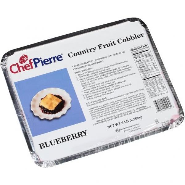 Chef Pierre Cobbler Country Blueberry Fruit 2-80 Ounce Kosher 2-80 Ounce